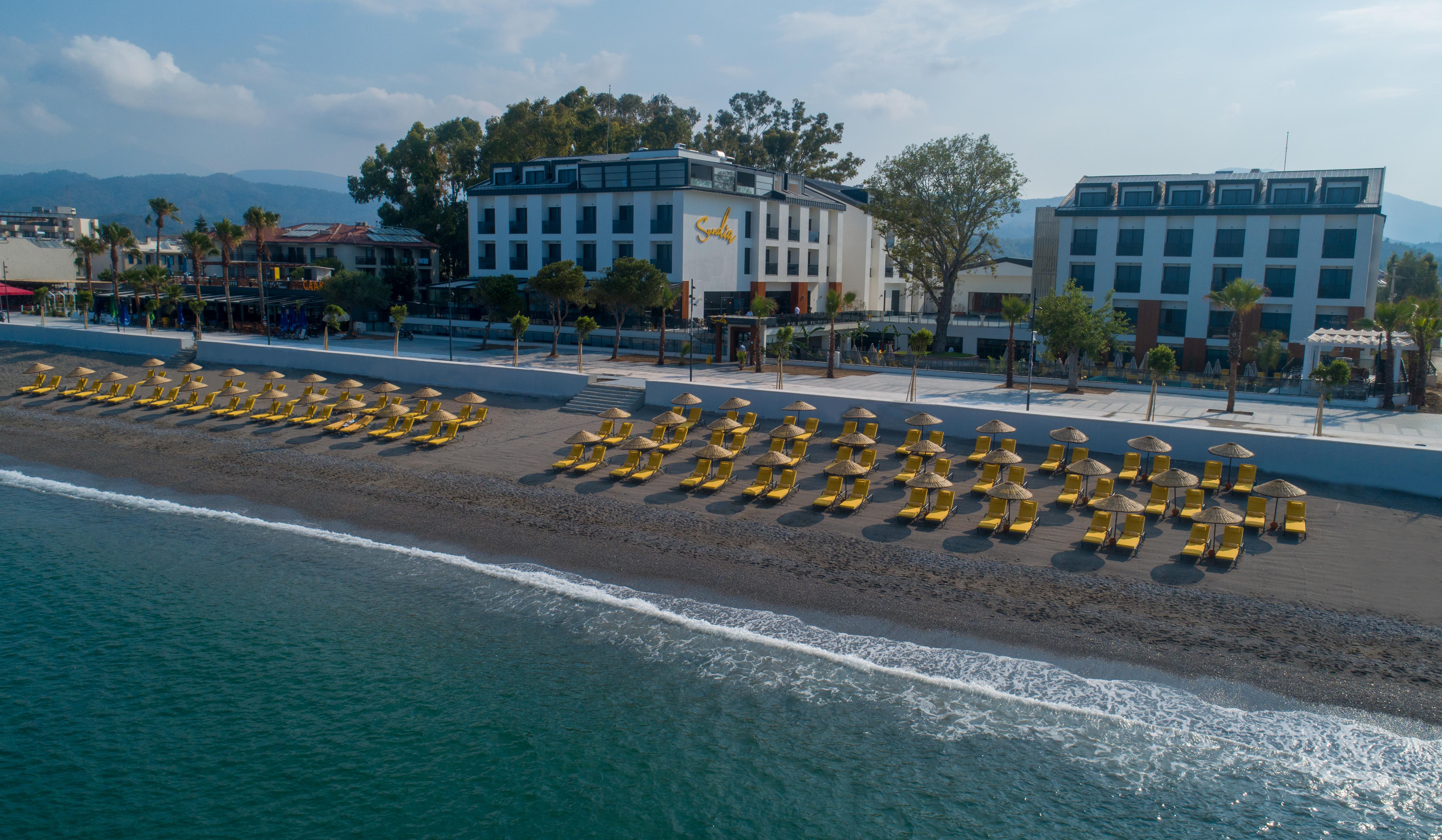Hotel Sundia Exclusive By Liberty Fethiye Adults Only Exterior foto The hotel's beach